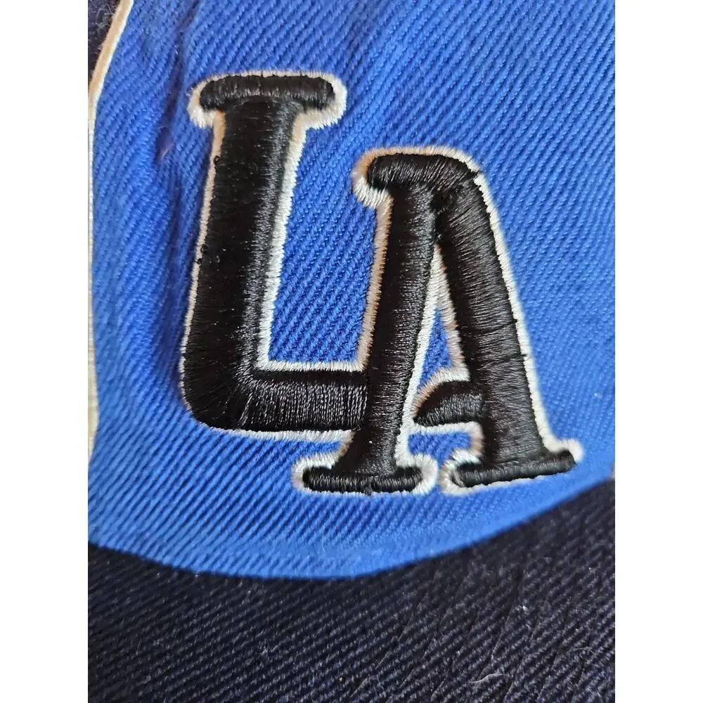 Vintage Los Angeles Dodgers LA Magic Multifit Hat Blue Color Block Baseball Cap